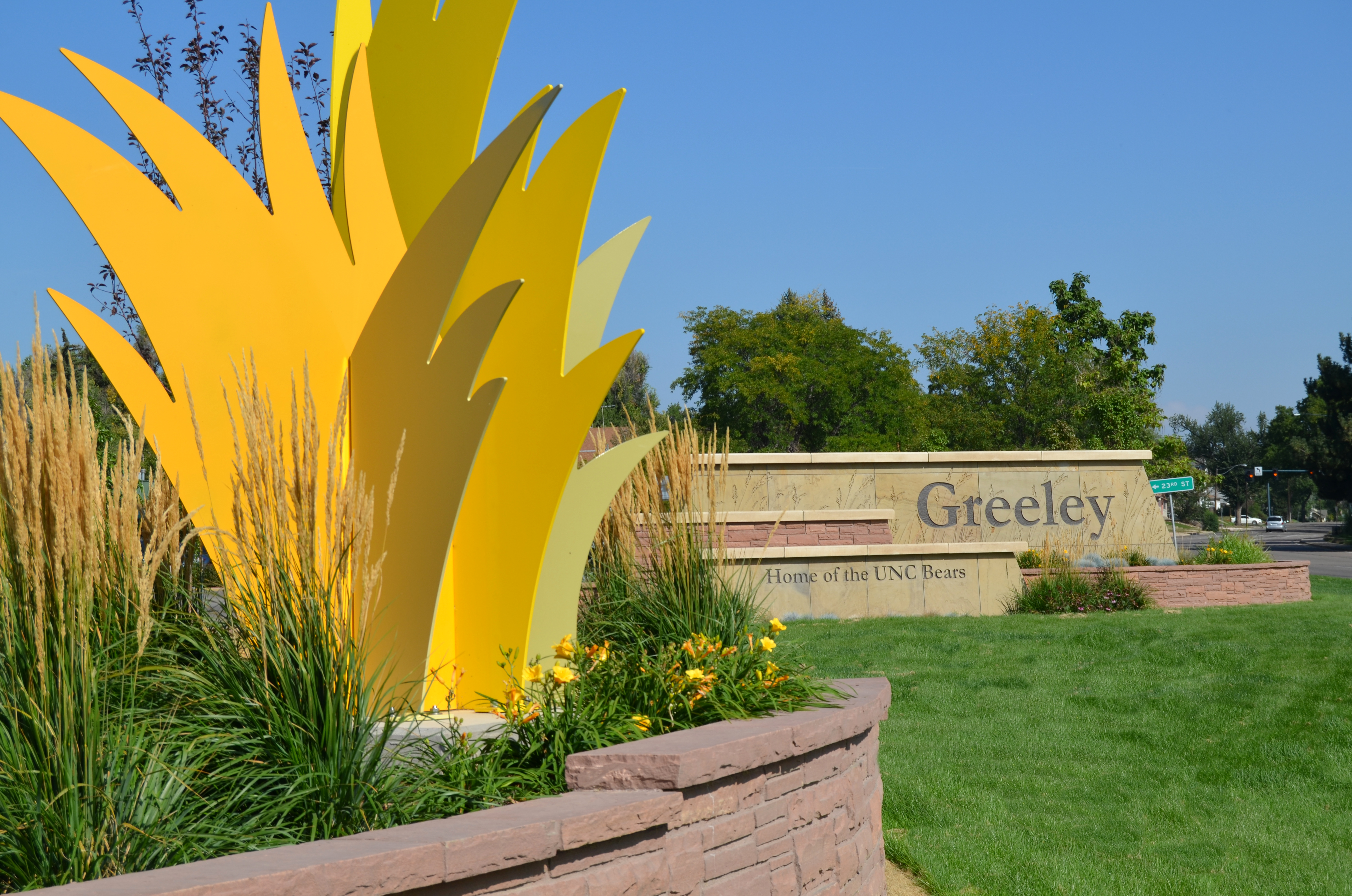 Greeley-yellow-metal-grass